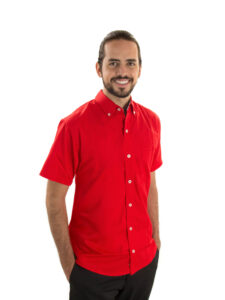 Camisa Caballero Manga Corta gabardina 50/50